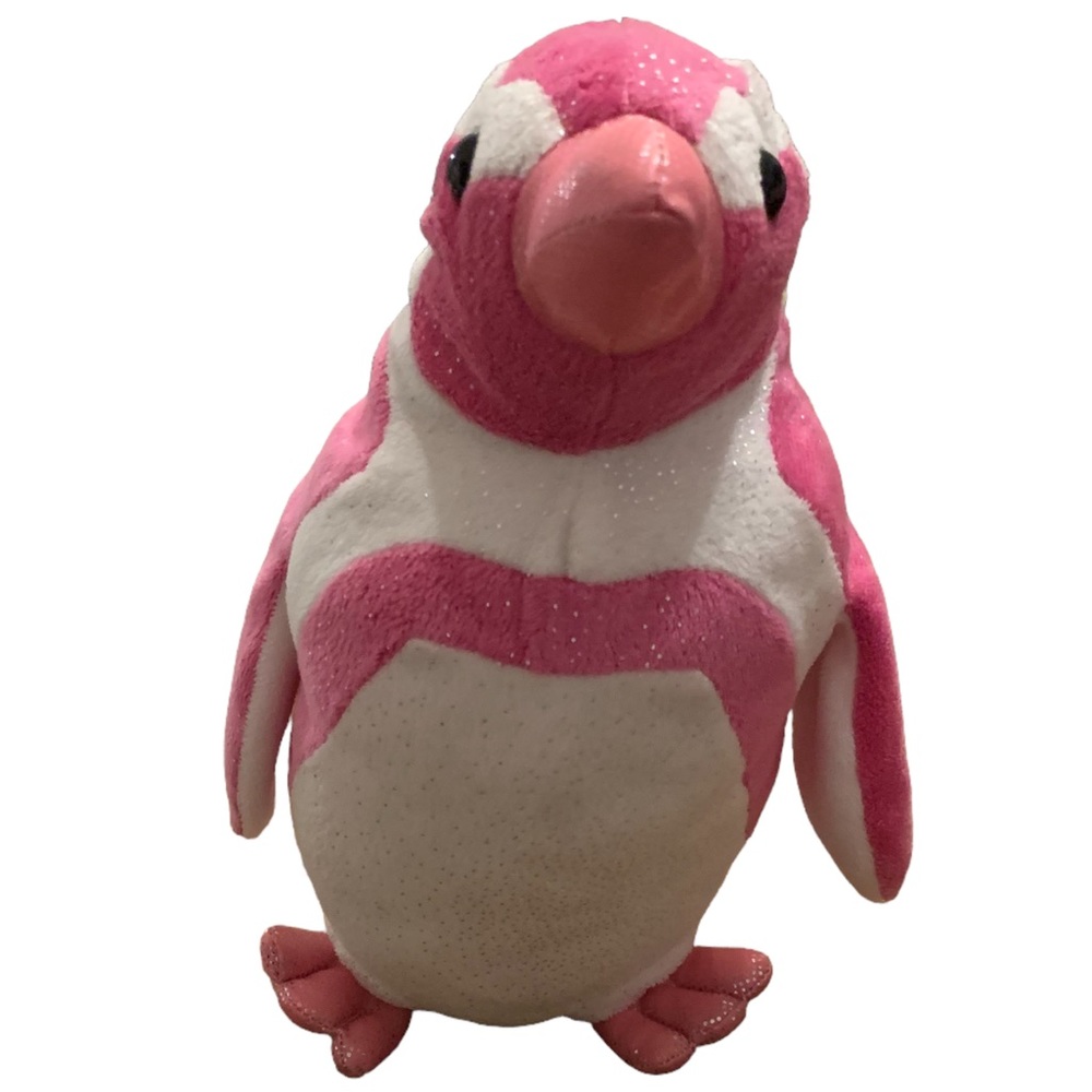 RIPLEY'S AQUARIUM GLITTERING PINK PENGUIN PLUSH 10".